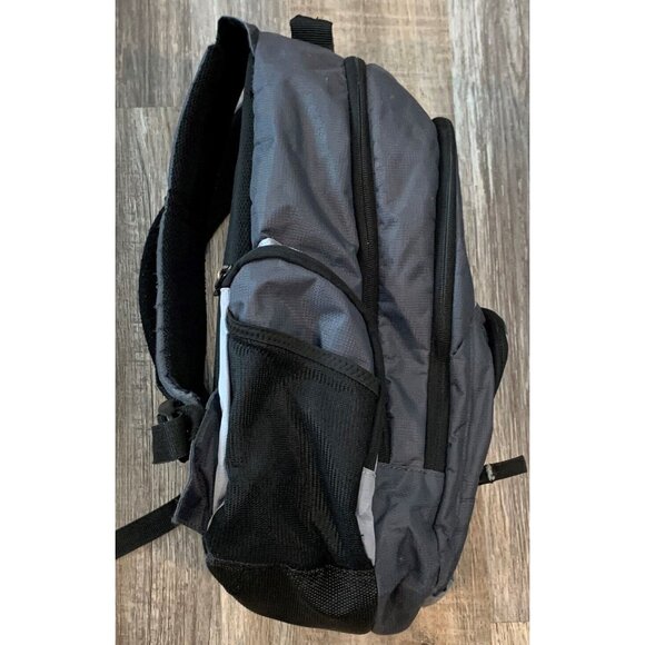 Targus Backpack Padded Computer Compartment 3 Mesh and 5 Zip Pockets Gray Black - Picture 4 of 14